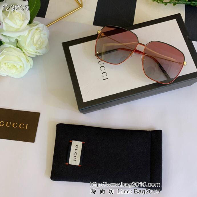 GUCCI古馳 GG0396 復古圓框 雙色滴油上色 原版定制 時尚前衛 女款太陽鏡  lly1525